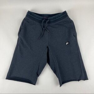 Nike Shorts Boys Small Sweatpants Joggers Gray Drawstring Cut Off